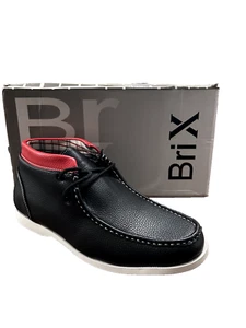 Brix Herren Sneaker Hoch Knöchel Bequem Schuh Boots Wallco Größe 10 Farbe Schwarz - Bild 1 von 5