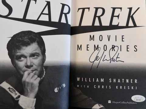 William Shatner Signed Star Trek Movie Memories 1st Ed Hardcover Book JSA Authen Cover