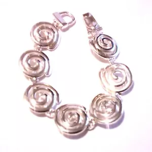 Pulsera de eslabones circulares tono plata - Imagen 1 de 5