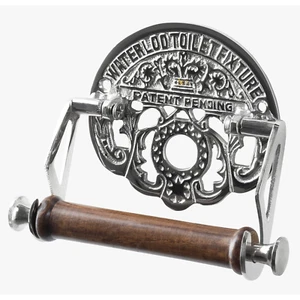 Soporte para rollos de inodoro estilo victoriano cromado Waterloo accesorio de inodoro tradicional  - Imagen 1 de 7