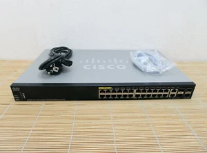 Cisco SG350X-24P-K9  24 10/100/1000 PoE+ ports 8 support 60W PoE - Picture 1 of 1