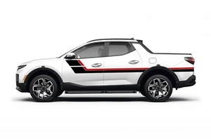 Puertas laterales hockey rayas calcomanía pegatina diseño gráfico kit para Hyundai Santa Cruz - Imagen 1 de 5