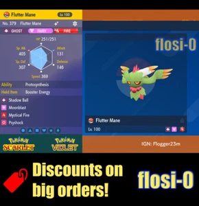6IV Brillante Mane Flutter Misdreavus Pokémon Escarlata y Violeta - Imagen 1 de 1
