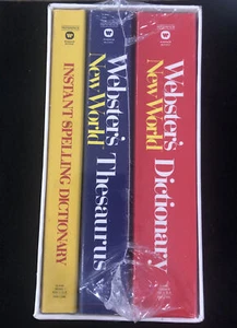 New York Telephone Websters Dictionary Set Thesaurus Sealed Promo Advert Vintage - Picture 1 of 6