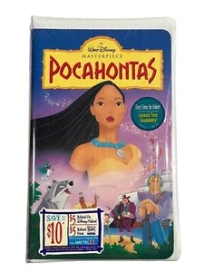 Pocahontas Sealed VHS Tape Walt Disney Masterpiece First Issue Clamshell Case - Picture 1 of 7