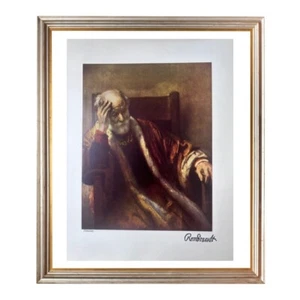 Rembrandt Original Signed Print, An Old Man, Limited Edition - Picture 1 of 9