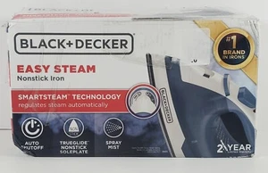 BLACK+DECKER IR40V Easy Steam Kompaktbügeleisen Blau Weiß - Bild 1 von 19