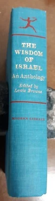 The Wisdom Of Israel, An Anthology, Browne, Modern Library, Good Minus - Imagem 1 de 4