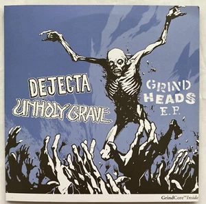 DEJECTA / UNHOLY GRAVE - GRIND HEADS EP 7” VINYL JAPAN PUNK REPULSION GIBBED 324 - Imagen 1 de 8