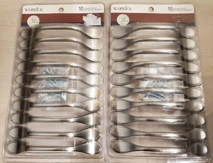 Warwick Satin Nickel Schrankgriffe ~ ZWEI neue 10 Packungen ~ moderner Stil - Bild 1 von 6