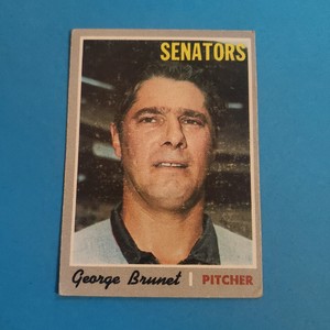 1970 Topps Baseball Card #328 George Brunet - Washington Senators