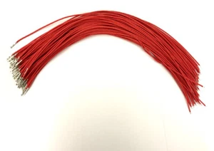 2.54mm Dupont Crimped Terminal Pins Red Wire 30cm DIY Housing Connector 30pcs - Picture 1 of 4