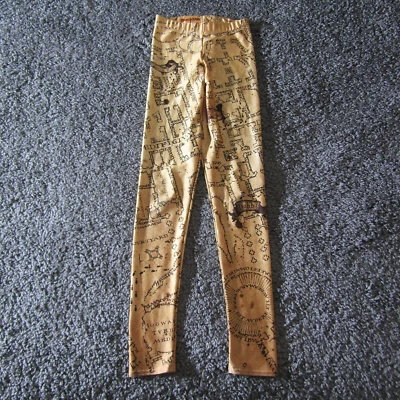 Blackmilk Leggings Womens XS Harry Potter Patronus All Over Print AOP Workout - Image 1 of 4