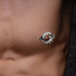 Crowned Magnetic Nipple Clip on Rings Nipples Female Male genitalia Sub Dom Mast - Picture 1 of 8