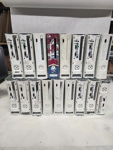 xbox 360 konsole weiß für Teile oder Reparatur ungetestet 1 Konsole STARK BESCHÄDIGT - Bild 1 von 5