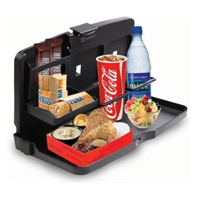 Set of 2 Gray Car Seat Travel Eating Trays NIB. Issued by HSN Never Used  - Image 1 of 4