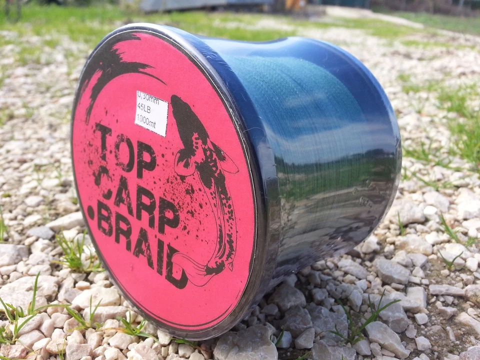 TOP CARP BRAID TRECCIATO MULINELLO CARPFISHING 1000M ZERO ELASTICITÀ - Imagen 1 de 4