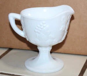 Crema in vetro bianco latte colonia Indiana modello raccolta uva - Foto 1 di 2