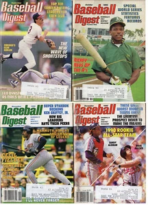 BASEBALL DIGEST 1990 Lot Of 4-Ozzie Guillen,Rickey Henderson A's,Cecil Fielder - Bild 1 von 3