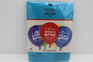Officially Retired 12 Inch Latex Balloons 15 Per Pack Party Supplies Decorations - Picture 1 of 7