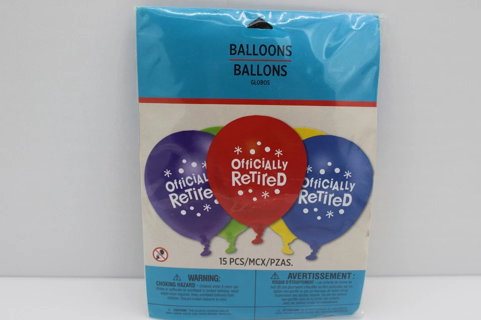Globos de látex de 12 pulgadas retirados oficialmente 15 por paquete suministros de fiesta decoraciones Foto 1 de 4