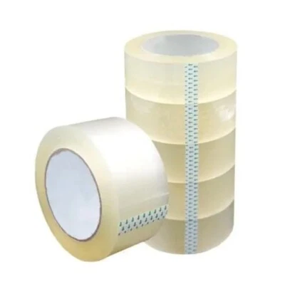 72 Rolls Carton Sealing Clear Packing Tape Box Shipping - 2 mil 2" x 110 Yards - Image 1 of 3