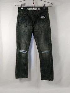 Rebel Distressed Jeans Co American Style jeans size 10 - Picture 1 of 14