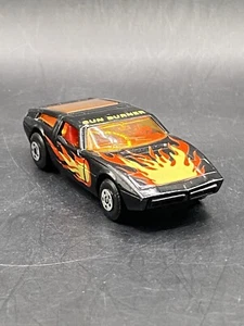 Matchbox Superfast Sun Burner Black Flames Vintage Collectible Toy Car - Picture 1 of 5
