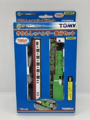 Thomas & Friends Henry Red EXPRESS COACH 93805 TOMIX N Scale TOMYTECH Motor OK - Image 1 of 4