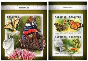Maldives 2018 - Insects/ Fauna / Butterflies - stamps - Timbres - MNH** SN. - Picture 1 of 1