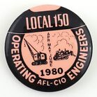 1980 Local 150 Operating Engineers Union AFL-CIO Vintage Pin 1-3/8" Across