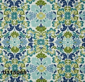 18" x 18" Waverly Folk Damask Seaspray Pillow Cover - Picture 1 of 1