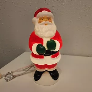 Vintage General Foam 10" Christmas Santa Claus Lighted Table top LED Blow Mold - Picture 1 of 7