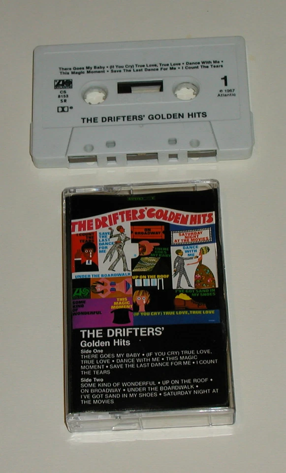 THE DRIFTERS GOLDEN HITS DOOWOP CASSETTE TAPE LIGHTLY USED - Image 1 of 1