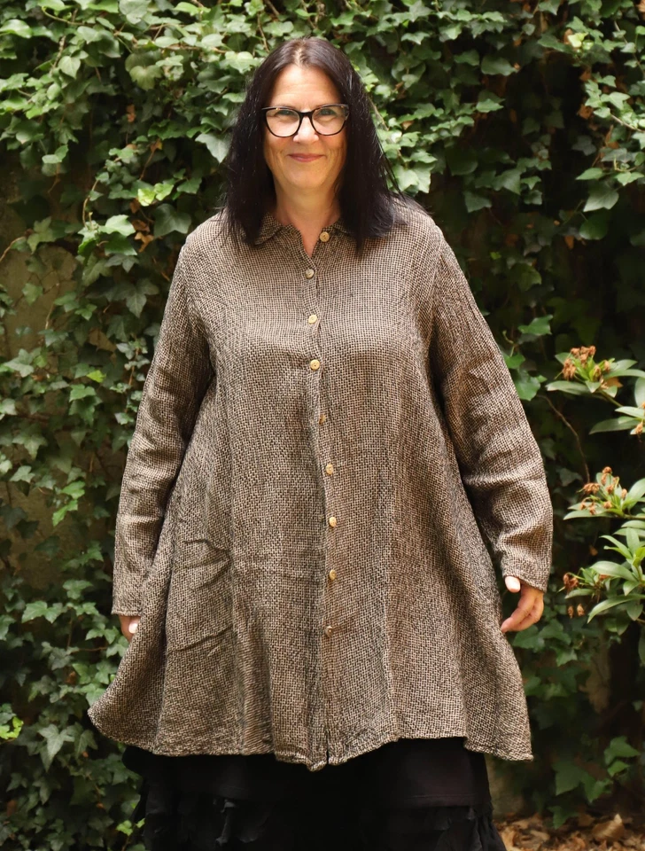 Privatsachen - Lagenlook BLUSE KRIEGFREI Gr. 44 bis 54 - kerze - Bild 1 von 4