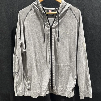 Chaqueta con Capucha Victorinox Para Hombre Ejército Suizo A Medida Cremallera Completa Calce Gris Oscuro Talla M Foto 1 de 4