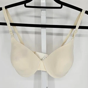 Warners Womens Sz 36C Classic T Shirt Bra Solid Cream Color - Picture 1 of 4