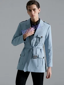 Hunting Suit Men New Autumn Top Casual Suit Jacket Retro Business Slim Overcoat - Picture 1 of 22
