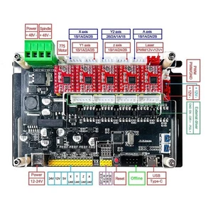 Easily Expandable For GRBL Compatible 4 Axis Stepper Motor Driver System - Bild 1 von 12