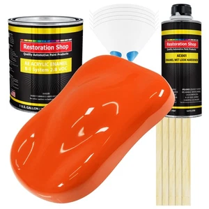 Restoration Shop Hugger Orange Acrylic Enamel Gallon Kit, Auto Paint - Picture 1 of 5