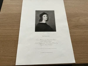 Raphael Radierung Kupferstecher James Thomson 1788-1850 veröffentlicht 1836 Charles Knight - Bild 1 von 7