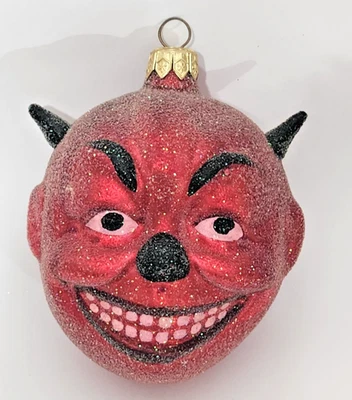 Christopher Radko MONSTER MASH DEVIL KRAMUS Glass XMAS HALLOWEEN ORNAMENT - Image 1 of 2