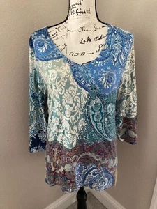 Túnica Chico's azul cachemir - talla 1 - Imagen 1 de 4