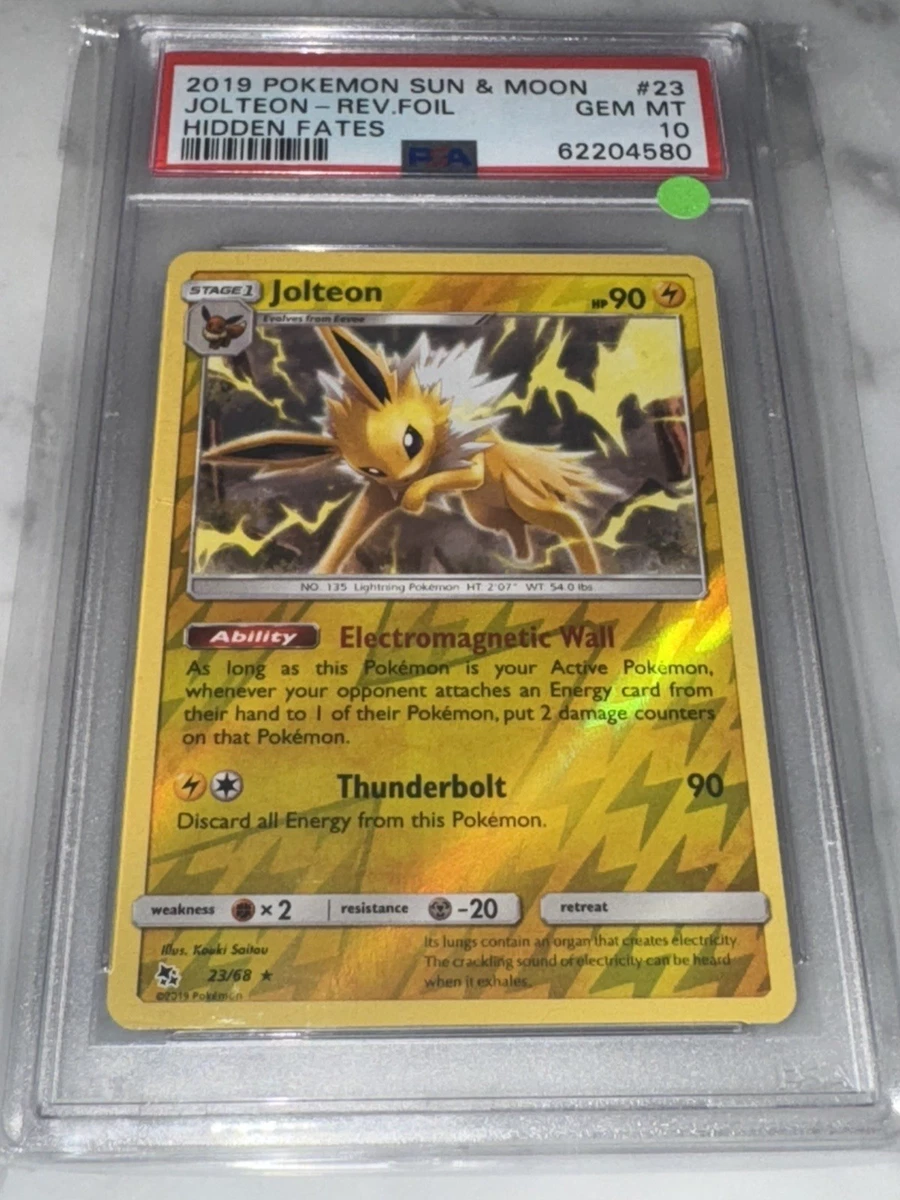 Jolteon Pokémon TCG PSA Grade 10 Individual Collectible Card Game