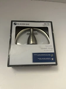 Glacier Bay Brushed Nickel Towel Ring 350 794 NIB Bathroom Accessory *New SEALED - Picture 1 of 3