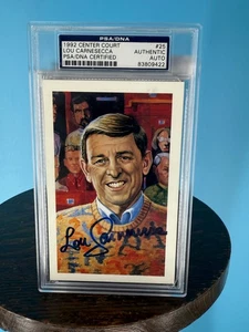 Lou Carnesecca Signed 1992 Center Court Postcard  No. 25 PSA/DNA Authenticated - Picture 1 of 4