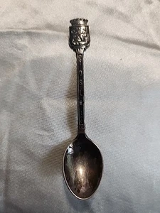 Oslo Norway Silver Mini Collector Spoon Crest - Needs polish - Picture 1 of 5