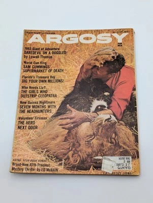 Argosy Magazine August 1962 Fiction / Fact Of Men Vintage - Image 1 of 4