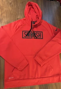 NIKE HERREN HOODIE DRI-FIT SWOOSH LOGO HELLROT GRÖSSE XL GEBRAUCHT, IN EINWANDFREIEM ZUSTAND - Bild 1 von 4