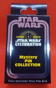 2019 star wars MYSTERY PIN BOX celebrazione chicago SOLO SCATOLA CIECA (vuota) - Foto 1 di 4